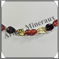 AMBRE - Collier Perles Baroques - Multicolore - 66 cm - L016