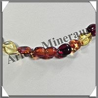 AMBRE - Collier Perles Baroques - Multicolore - 66 cm - L017
