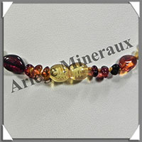AMBRE - Collier Perles Baroques - Multicolore - 46 cm - L020
