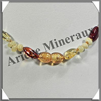 AMBRE - Collier Perles Baroques - Multicolore - 46 cm - L022