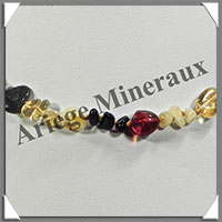 AMBRE - Collier Perles Baroques - Multicolore - 46 cm - L023