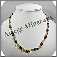 AMBRE - Collier Perles Baroques - Bicolore - 56 cm - L031