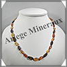 AMBRE - Collier Perles Baroques - Bicolore - 55 cm - L032 Baltique