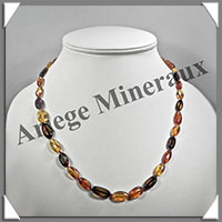 AMBRE - Collier Perles Baroques - Bicolore - 55 cm - L032