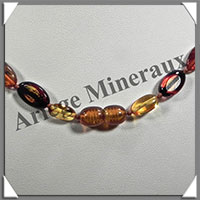 AMBRE - Collier Perles Baroques - Bicolore - 55 cm - L032