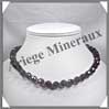 AMETHYSTE Fonce - Collier Perles Facetes 10 mm - 44 cm - A003 Uruguay