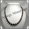 AMETHYSTE Fonce - Collier Perles 6  12 mm en dgrad - 50 cm - M001 Uruguay