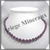 AMETHYSTE - Collier Perles 6 et 8 mm en dgrad - 44 cm - C001 Brsil