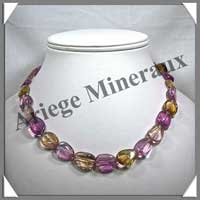 AMETRINE - Collier Compos - Nuggets 18x13 mm - 44 cm - C001