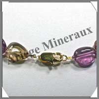 AMETRINE - Collier Compos - Nuggets 18x13 mm - 44 cm - C001