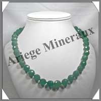 AVENTURINE - Collier Perles Facetes 12 mm - 50 cm - A002