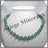 AVENTURINE - Collier Perles Facetes 12 mm - 47 cm - A003 Brsil