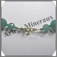 AVENTURINE - Collier Perles Facetes 12 mm - 47 cm - A004