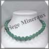 AVENTURINE - Collier Perles Facetes 12 mm - 44 cm - A005 Brsil