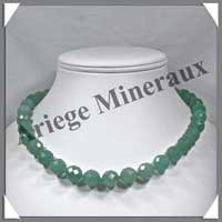 AVENTURINE - Collier Perles Facetes 12 mm - 45 cm - A006