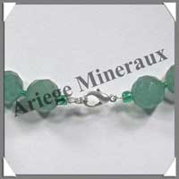 AVENTURINE - Collier Perles Facetes 12 mm - 45 cm - A006
