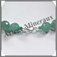 AVENTURINE - Collier Perles Facetes 12 mm - 43 cm - A007