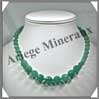 AVENTURINE - Collier Perles Facetes 8 et 12 mm en dgrad - 46 cm - A002 Brsil