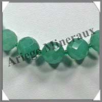 AVENTURINE - Collier Perles Facetes 8 et 12 mm en dgrad - 46 cm - A002