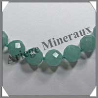 AVENTURINE - Collier Perles Facetes 8 et 12 mm en dgrad - 47 cm - A005