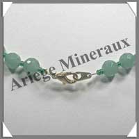 AVENTURINE - Collier Perles Facetes 8 et 12 mm en dgrad - 47 cm - A005