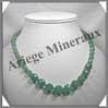AVENTURINE - Collier Perles Facetes 8 et 12 mm en dgrad - 46 cm - A006 Brsil