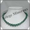 AVENTURINE - Collier Perles 10 mm - 46 cm - M001 Brsil