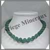 AVENTURINE - Collier Perles 12 mm - 44 cm - M001 Brsil