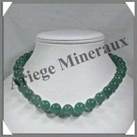 AVENTURINE - Collier Perles 12 mm - 44 cm - M001