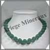 AVENTURINE - Collier Perles 14 mm - 45 cm - M001 Brsil