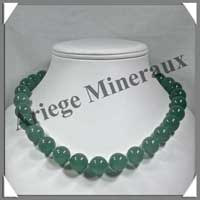 AVENTURINE - Collier Perles 14 mm - 45 cm - M001