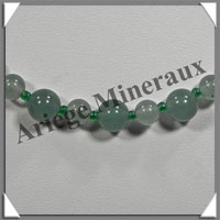 AVENTURINE - Collier Perles 6 et 8 mm en altern - 44 cm - M001