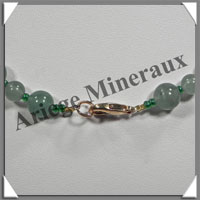 AVENTURINE - Collier Perles 6 et 8 mm en altern - 44 cm - M001