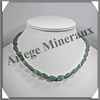 AVENTURINE - Collier Compos - Twist 12x6 mm - 45 cm - M002
