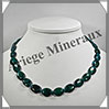 AZURITE CHRYSOCOLLE - Collier Compos - Ovales 15x10 mm - 46 cm - M003 Afrique du Sud