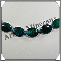 AZURITE CHRYSOCOLLE - Collier Compos - Ovales 15x10 mm - 46 cm - M004