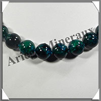 AZURITE CHRYSOCOLLE - Collier Perles 14 mm - 46 cm - M007