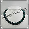 AZURITE CHRYSOCOLLE - Collier Perles 14 mm - 46 cm - M008 Afrique du Sud