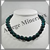 AZURITE CHRYSOCOLLE - Collier Perles 14 mm - 46 cm - M009 Afrique du Sud