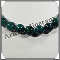 AZURITE CHRYSOCOLLE - Collier Perles 14 mm - 46 cm - M009