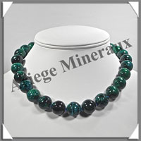 AZURITE CHRYSOCOLLE - Collier Perles 16 mm - 45 cm - M001