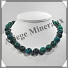 AZURITE CHRYSOCOLLE - Collier Perles 16 mm - 45 cm - M002 Afrique du Sud