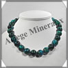AZURITE CHRYSOCOLLE - Collier Perles 16 mm - 46 cm - M004 Afrique du Sud