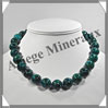 AZURITE CHRYSOCOLLE - Collier Perles 16 mm - 44 cm - M006 Afrique du Sud