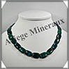 AZURITE CHRYSOCOLLE - Collier Compos - Rectangles 15x10 mm - 46 cm - M003 Afrique du Sud