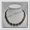 BRONZITE - Collier Compos - Rectangles 16x12 mm - 46 cm - C001 Brsil