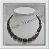BRONZITE - Collier Compos - Rectangles et Ovales 16x12 mm alterns - 45 cm - C003 Brsil