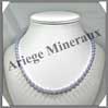 CALCEDONE BLEUE - Collier Perles 6 mm - 49 cm - C001 Namibie