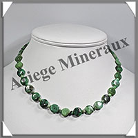 CHRYSOPRASE - Collier Compos - Pastilles 10x4 mm et Perles 4 mm - 42 cm - M001