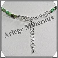 CHRYSOPRASE - Collier Compos - Pastilles 10x4 mm et Perles 4 mm - 42 cm - M001